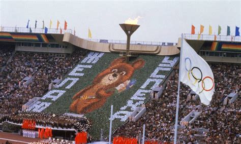 Iconic mascot from the 1980 moscow olympics